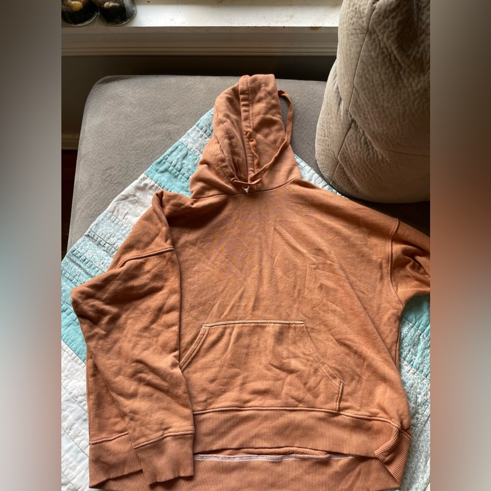 Oversized Aerie Hoodie Burnt Orange- Size Large